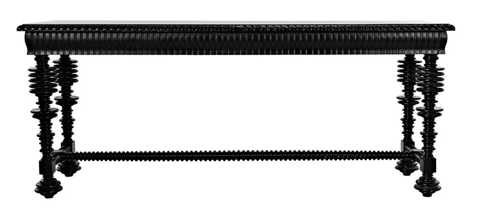 Portuguese Console, Hand Rubbed Black by Noir Furniture