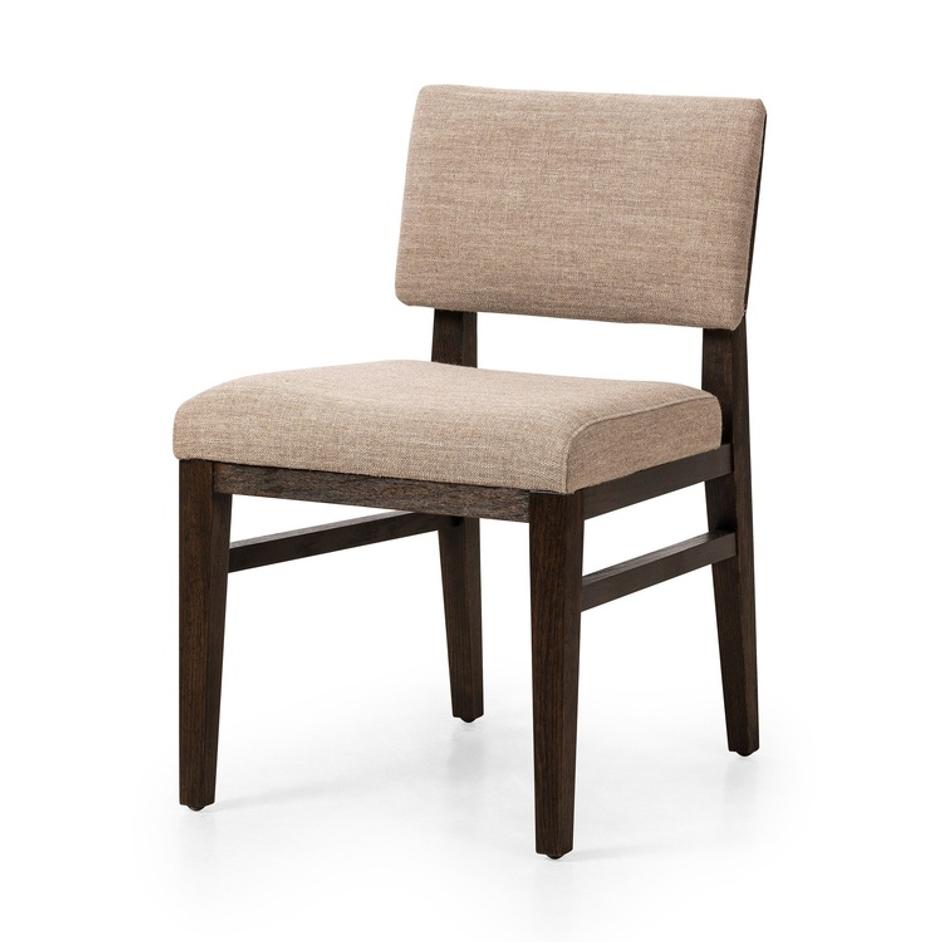 Carlo Dining Chair In Alcala Fawn And Dark Oak And Dark Oak Veneer by Four Hands