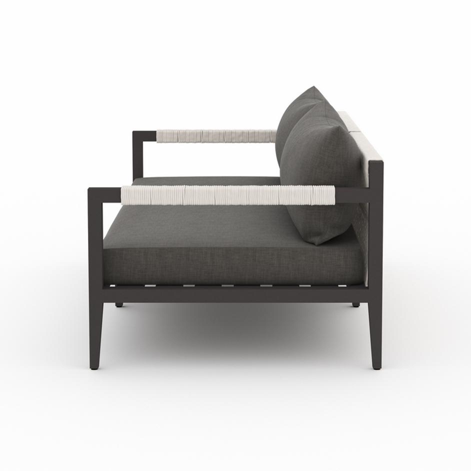 Sherwood Outdoor Sofa 63" in Bronze/Charcoal by FOUR HANDS