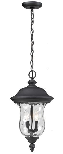 Armstrong Outdoor Chain Light in Black Finish by Z-Lite