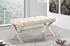 Herbert Bench In Cream Velvet by Meridian Furniture