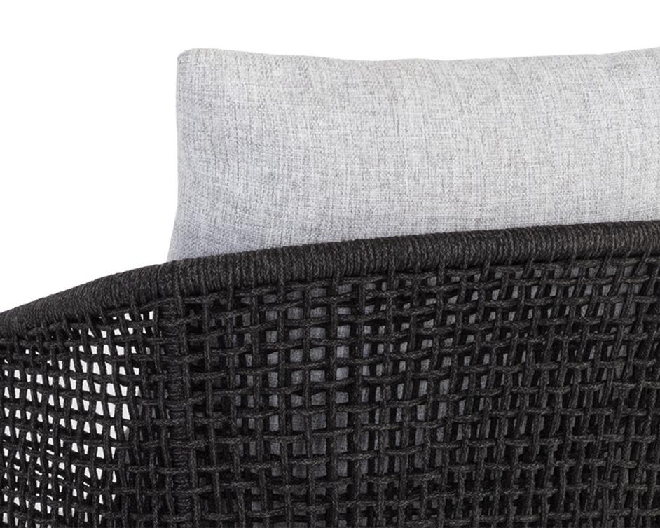 CAPRI COUNTER STOOL - SMOKE GREY - COPACABANA MARBLE by Sunpan