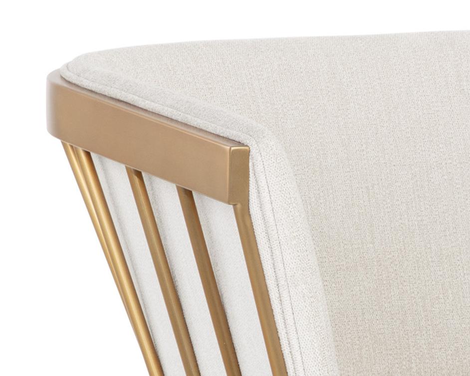 CAILY DINING ARMCHAIR - POLO CLUB MUSLIN by Sunpan