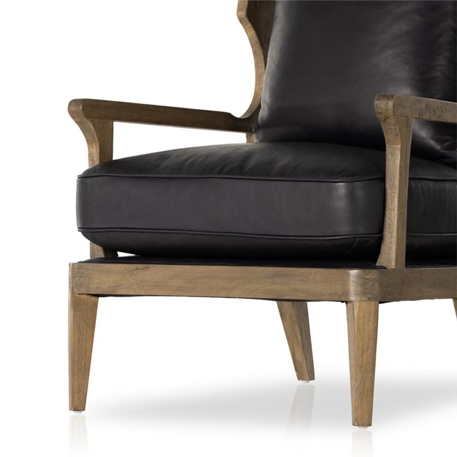 Lennon Chair In Heirloom Black by FOUR HANDS
