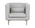 BATAVIA ARMCHAIR - BELFAST HEATHER GREY by Sunpan