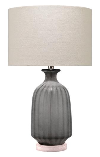 Frosted Glass Table Lamp, Grey by Jamie Young
