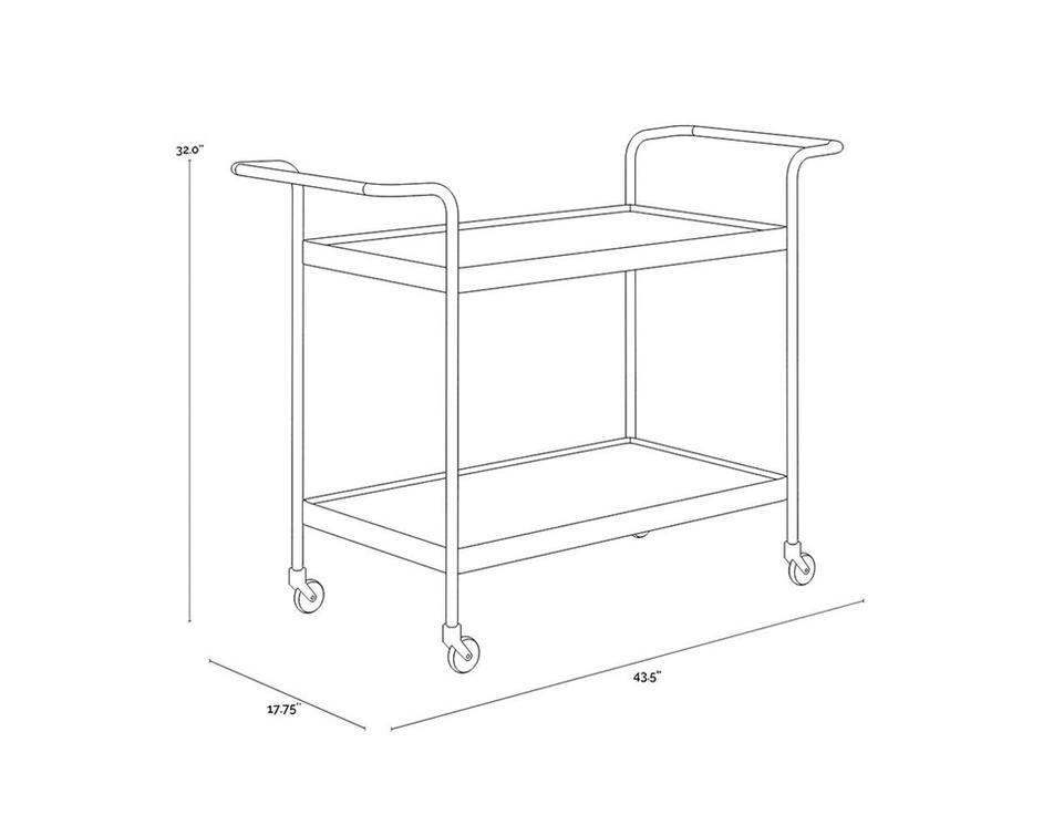 DURVA BAR CART by Sunpan