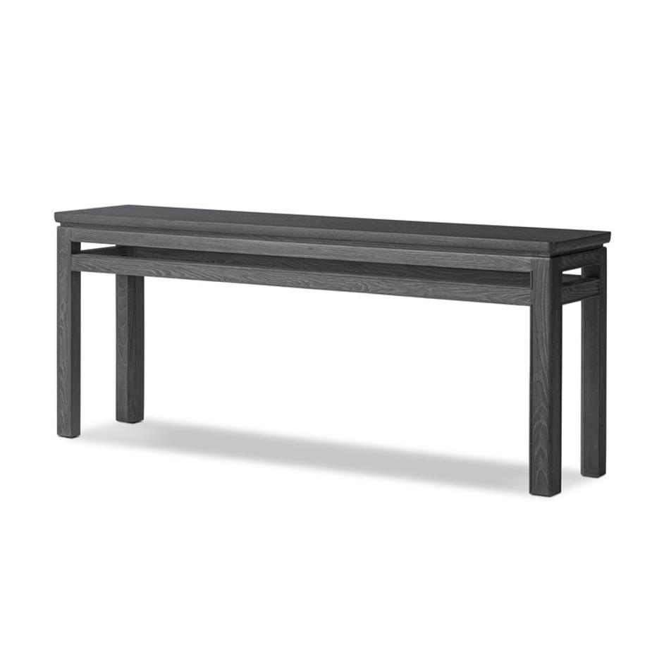 Oman Console Table - Rustic Black Veneer by Four Hands