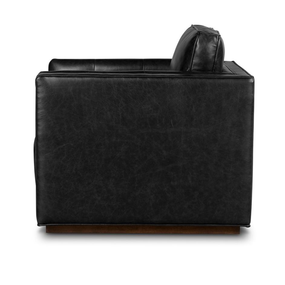 Kiera Swivel Chair In Sonoma Black by FOUR HANDS