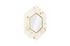 Hexagon Honeycomb Mirror Brass by PHILLIPS COLLECTION
