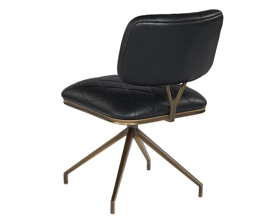 Virtu Swivel Chair - Bravo Black by Sunpan
