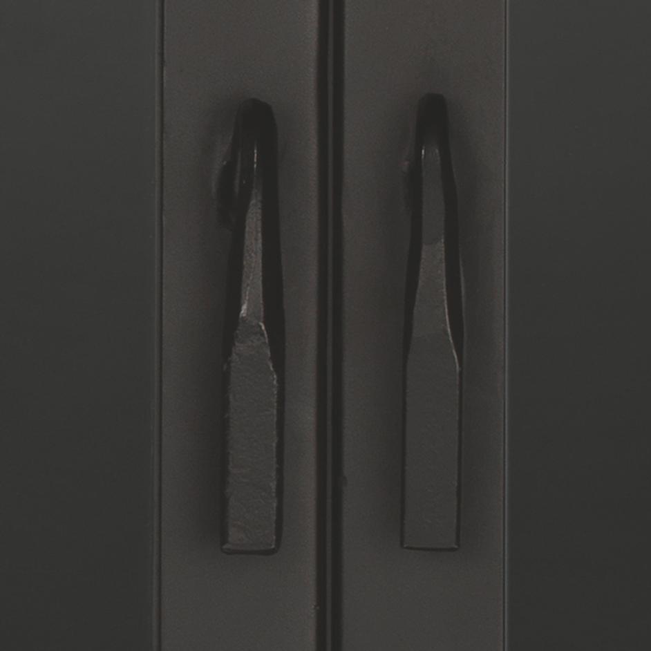 Chauncey Wide Curio Bar Iron Cabinet by Jamie Young