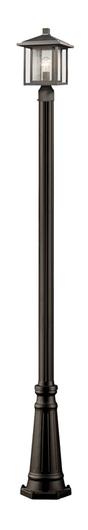 Aspen 1 Light Outdoor in Oil Rubbed Bronze Finish by Z-Lite