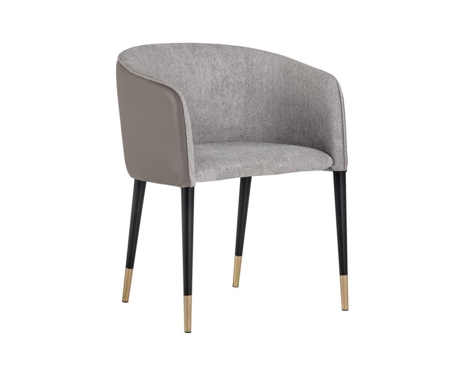 Asher Dining Chair - Flint Grey / Napa Taupe by Sunpan
