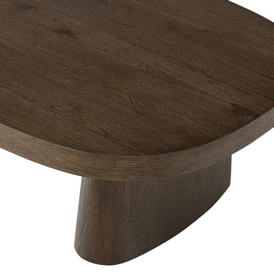 Valen Coffee Table - Rustic Brown Oak Veneer by Four Hands