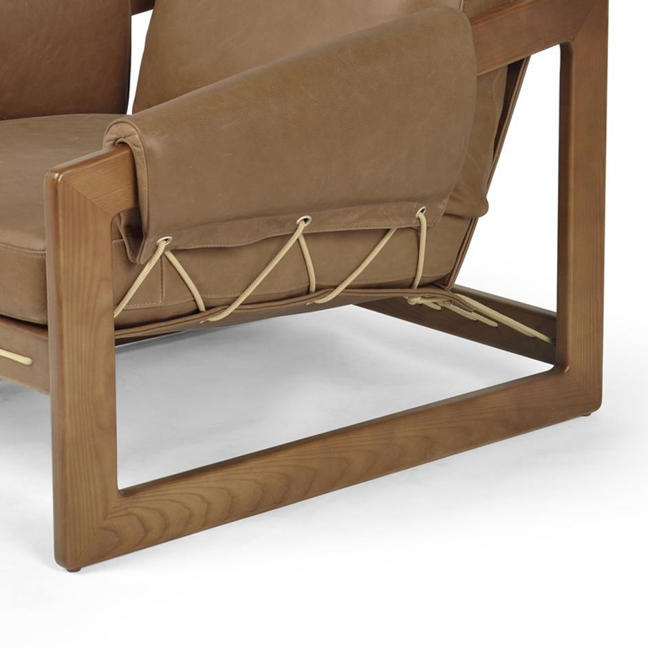 Dustin Chair In Palermo Cognac by FOUR HANDS