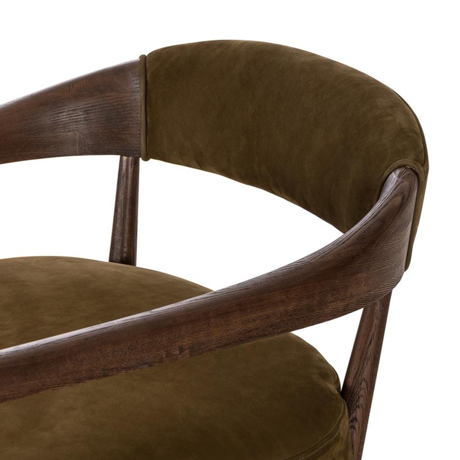 Dane Chair In Cottswald Moss Nubuck by FOUR HANDS