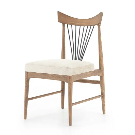 Solene Dining Chair In Darren Ecru by FOUR HANDS