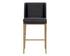 JOPLIN BARSTOOL - CANTINA BLACK / VERA WHITE PEPPER by Sunpan