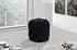 Joshua Ottoman/Stool In Black Velvet by Meridian Furniture