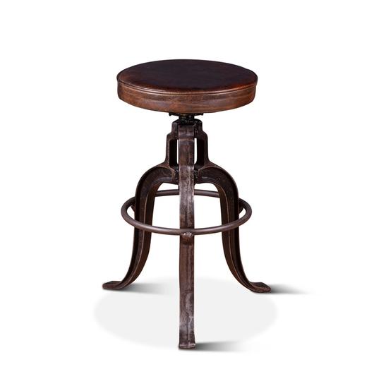 Wellington Adjusting Stool, Brown by Home Trends & Design