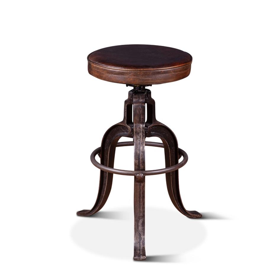 Wellington Adjusting Stool, Brown by Home Trends & Design