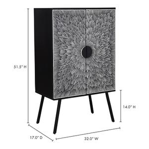 SUNBURST WINE CABINET by Moes Home
