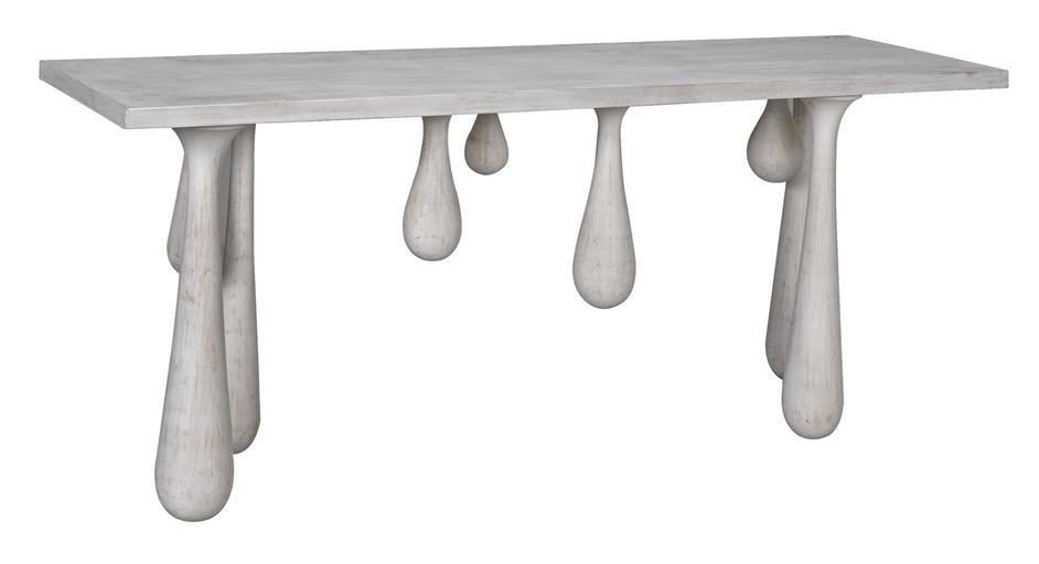 Drop Console, White Wash by Noir Furniture