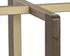 Rejane Dining Table Base - Gold - Raw Umber by Sunpan
