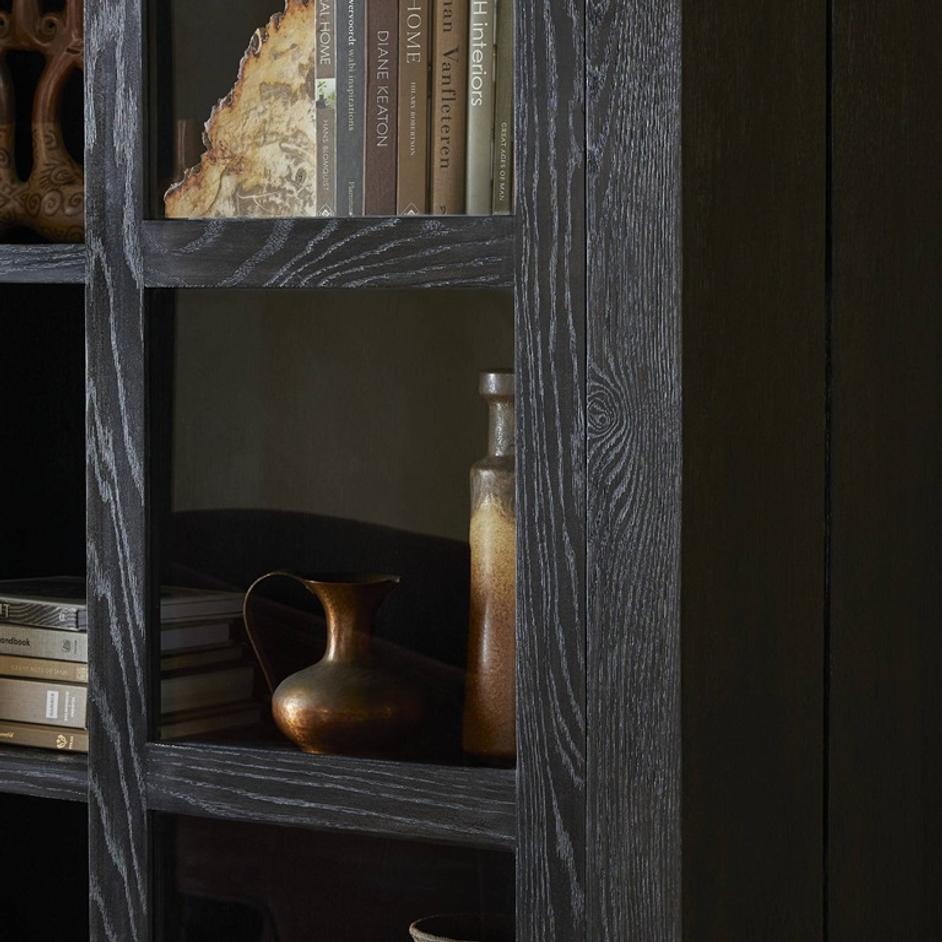 Warby Cabinet In Worn Black Veneer by Four Hands