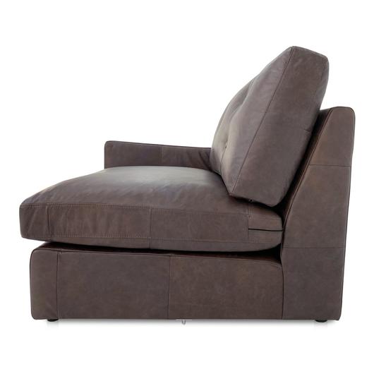 Thurlow Left Arm Facing Chair Espresso Brown Leather by Moes Home