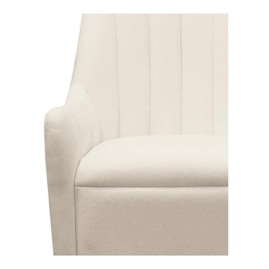 Bowie Swivel Chair White by Moes Home