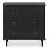 Reagan 3 Drawer Nightstand Black by Moes Home