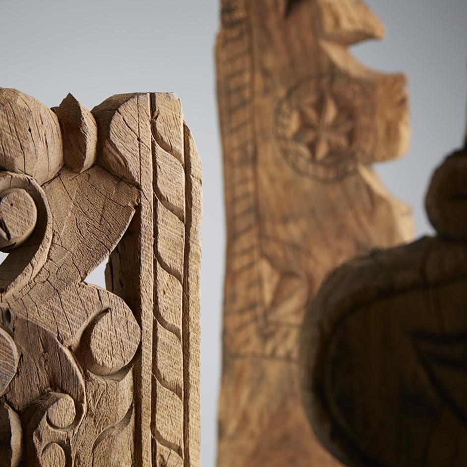 Med Neolithic Sculpture in Walnut by Cyan Design