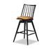 Lewis Swivel Bar + Counter Stool - Whiskey Saddle by Four Hands