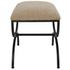 Hacienda Plush Latte Small Bench by Uttermost