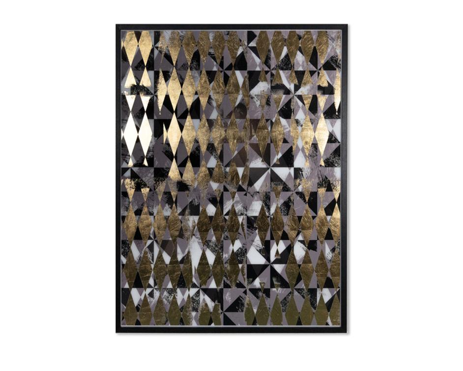 OVERPRINT (SET OF 2) - 38" X 48" - BLACK FRAME by Sunpan