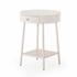Van Nightstand In Matte Alabaster by FOUR HANDS