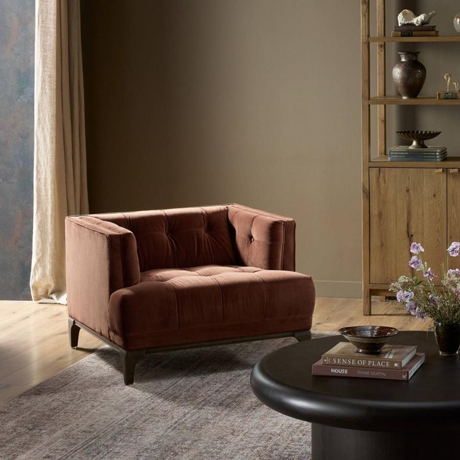 Dylan Chair In Surrey Auburn-Sienna Brown by Four Hands