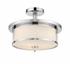 Savannah 2 Light Semi Flush Mount in Chrome  Finish by Z-Lite