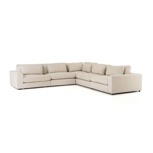 Bloor 5 Piece Sectional in Essence Natural by FOUR HANDS