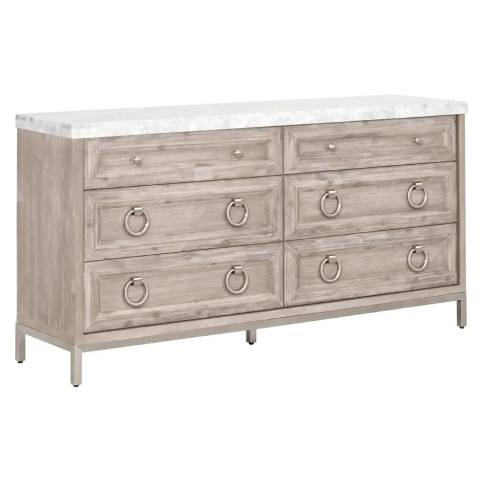 Azure Carrera 6-Drawer Double Dresser by Essentials For Living