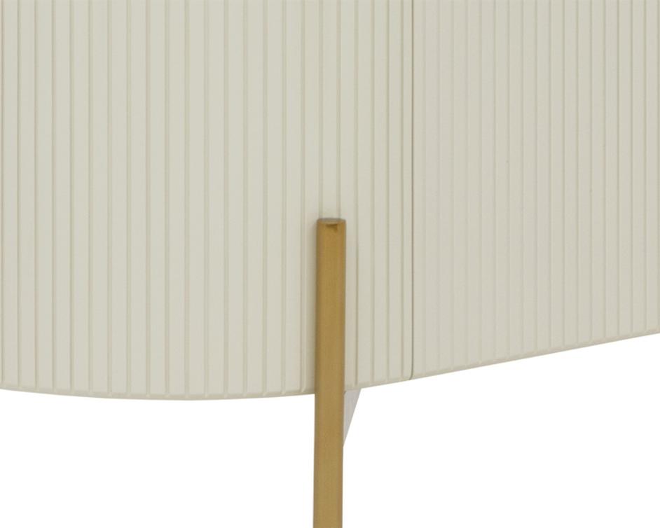 PALOMA BAR CABINET - HIGH GLOSS CREAM by Sunpan