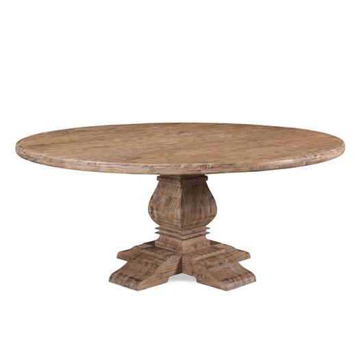 San Rafael 72" Round Dining Table Antique Oak by Home Trends & Design