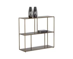 Eiffel Low Bookcase - Medium - Antique Brass by Sunpan