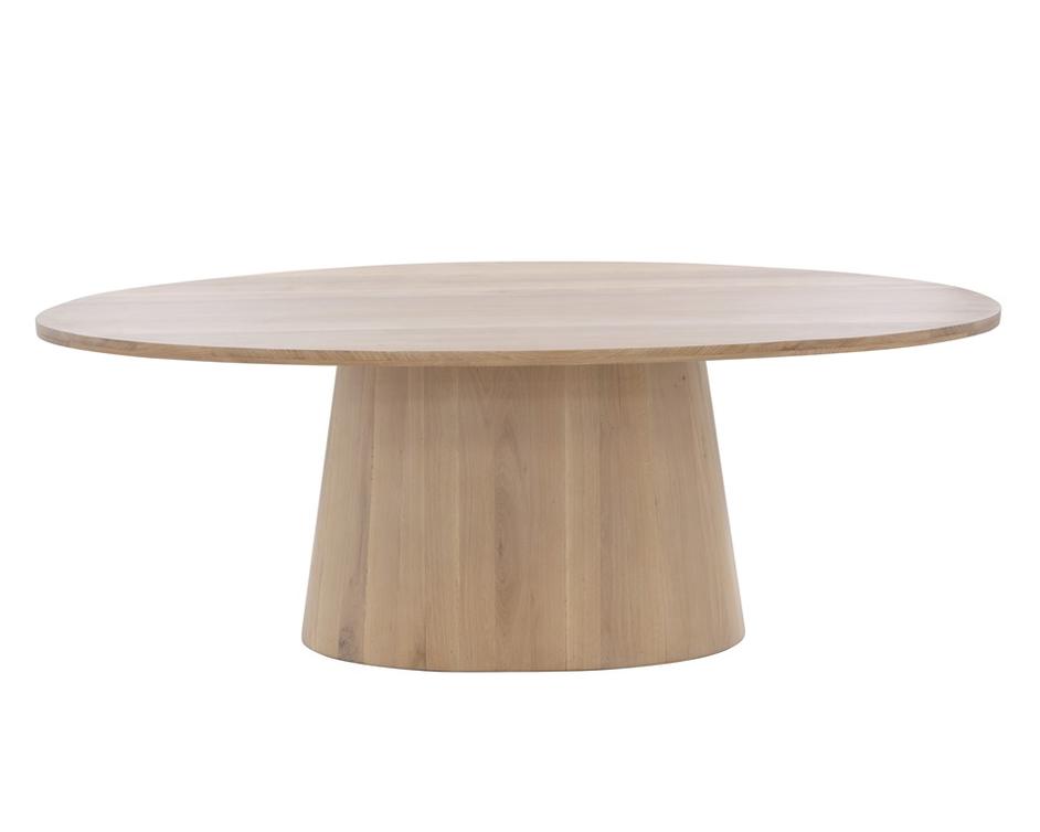 ELINA DINING TABLE - OVAL - LIGHT OAK - 84" by Sunpan