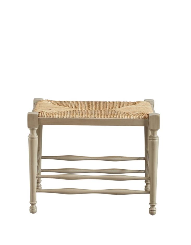 Single Seat Reed Bench by Furniture Classics