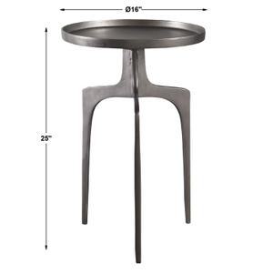 Kenna Nickel Accent Table by Uttermost