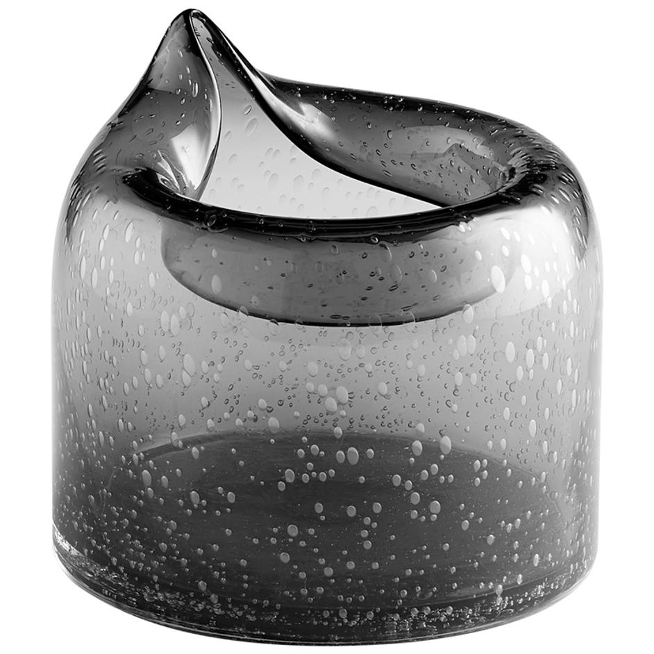 Oxtail Vase in Clear by Cyan Design