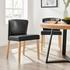 Albie KD PU Dining Side Chair, Casa Black by New Pacific Direct